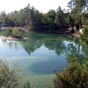 Le lac bleu à Léognan.